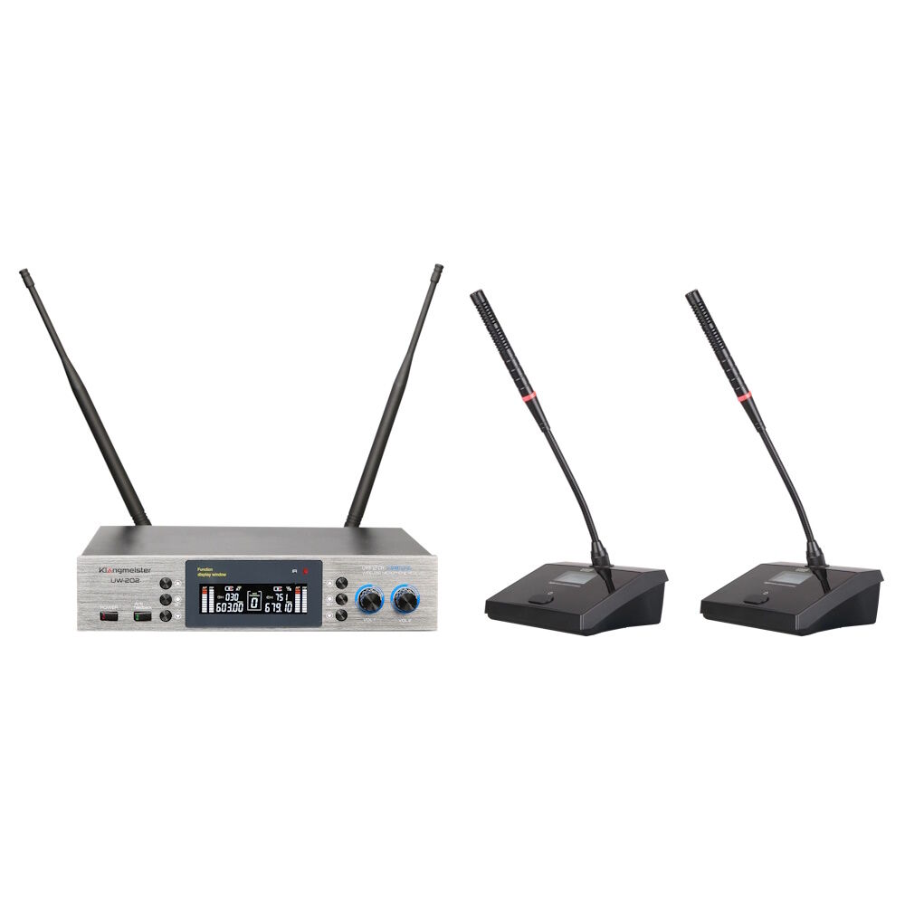 UW-202MM UHF Telsiz Mikrofon- Çift Masaüstü
