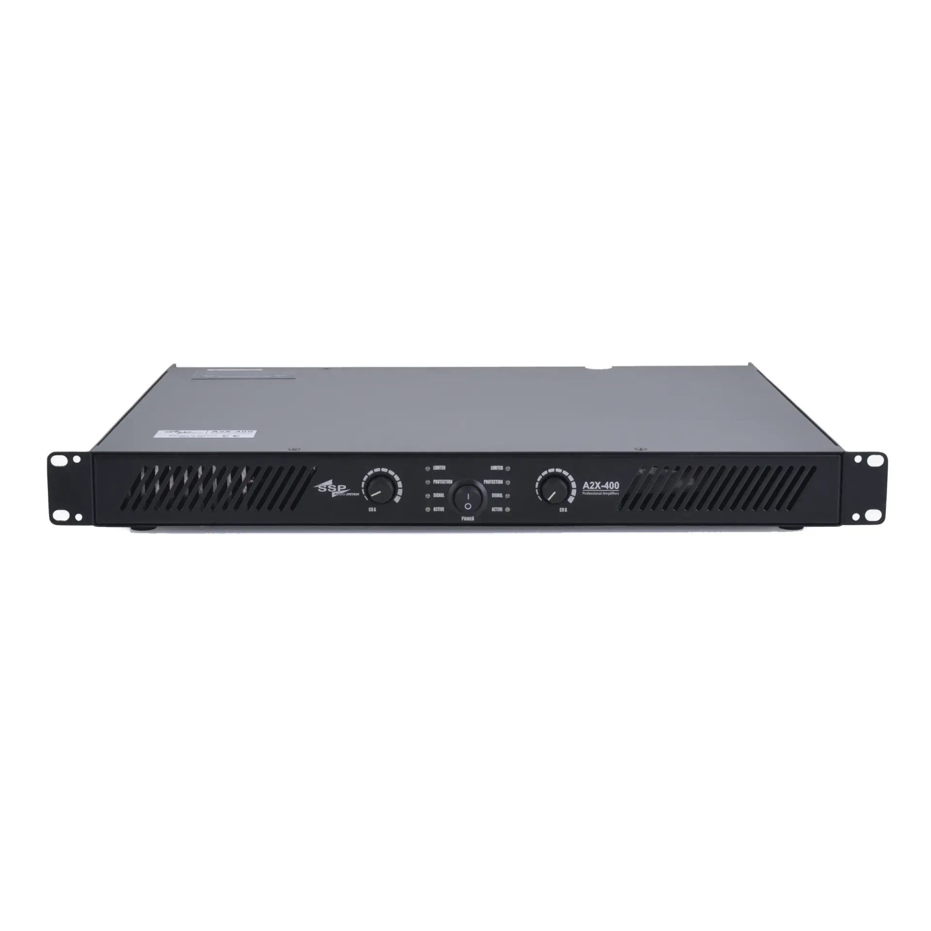 A2X-400 2x250 Watt Class AB Power Amfi 1U