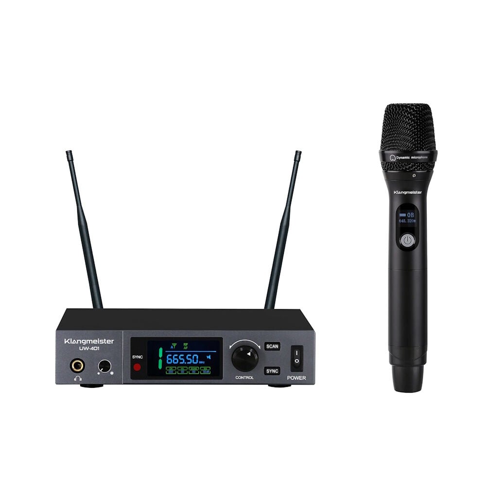 UW-401E UHF Uzun Menzilli Telsiz Mikrofon- Tek El