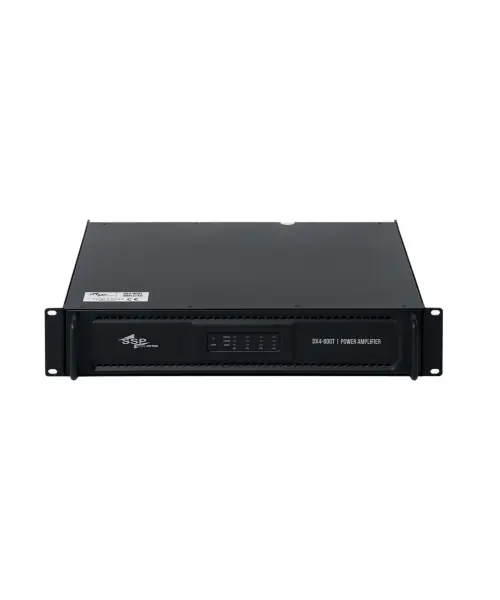 DX4-800T 4x400 Watt Class D 100V Power Amfi 2U