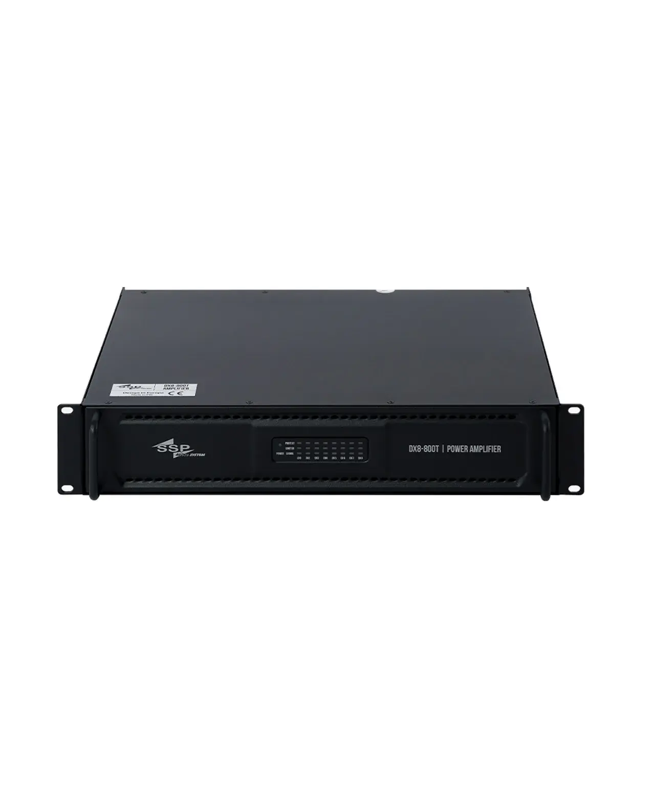 DX8-800T 8x400 Watt Class D 100V Power Amfi 2U