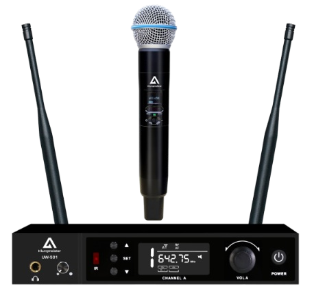 UW-501E UHF Uzun Menzilli Telsiz Mikrofon- Tek El