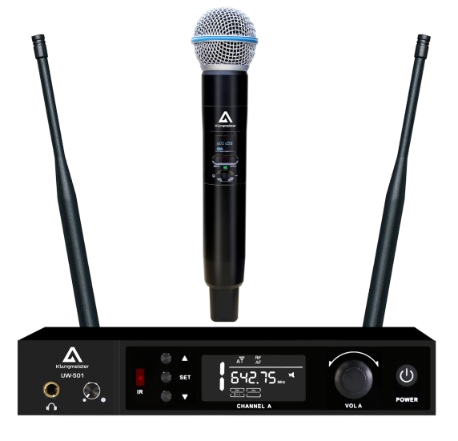 UW-501E UHF Uzun Menzilli Telsiz Mikrofon- Tek El