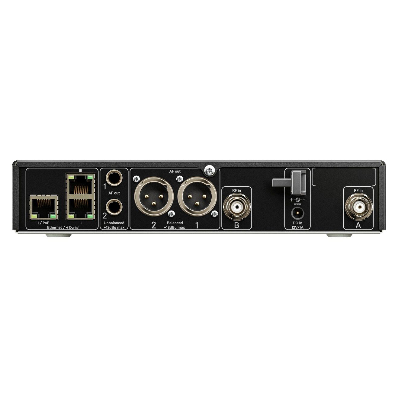 EW-DX EM 2 DANTE (S2-10) Dante Çıkışlı Çift Kanallı Dijital Telsiz Alıcı