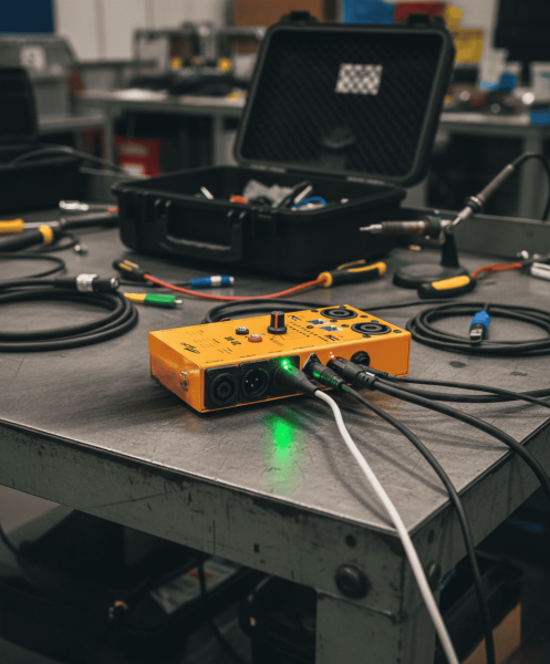 DB4C Kablo Test Cihazı XLR Jack RCA Speakon MIDI