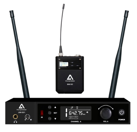 UW-501Y UHF Uzun Menzilli Telsiz Mikrofon- Tek Yaka