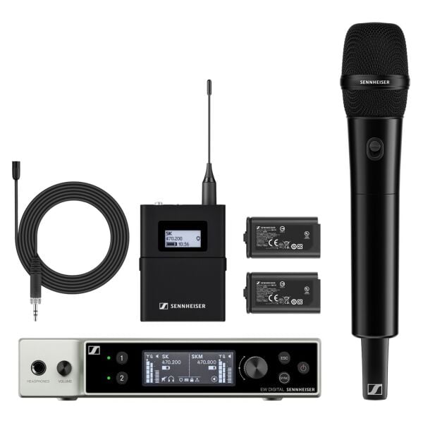 EW-DX MKE 2 / 835-S Set (R1-9) Dijital Telsiz El ve Yaka Mikrofonu Kombo Seti