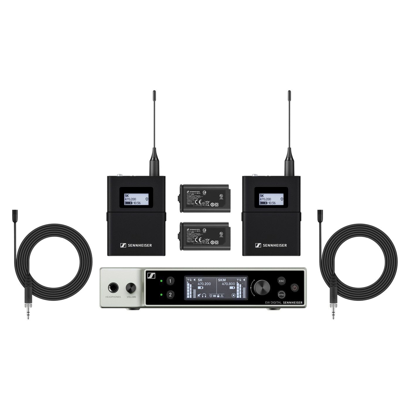EW-DX MKE 2 Set (S4-10) Dijital Telsiz Yaka Mikrofonu Seti