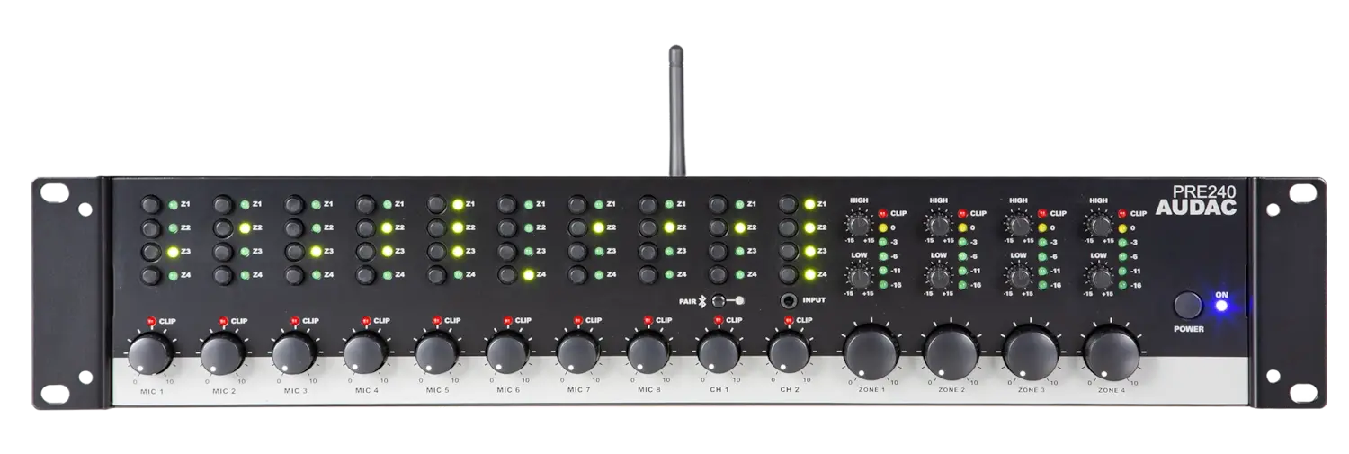 PRE240 10 Kanal Stereo Ön Amfi 4 Bölge
