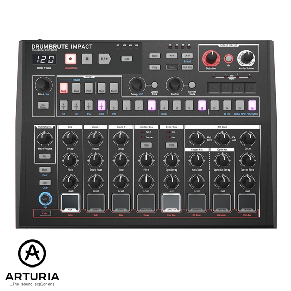 DrumBrute Impact Noir %100 Analog Drum Machine