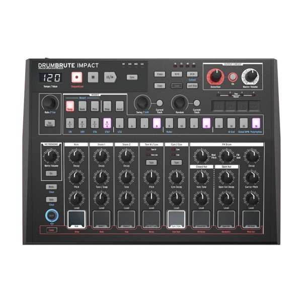 DrumBrute Impact Noir %100 Analog Drum Machine