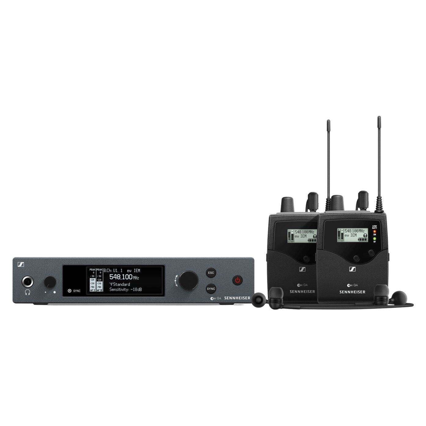 ew IEM G4-Twin-GB Çift Alıcılı In-Ear Monitör Seti