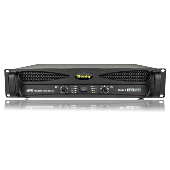 A2000 Black 2x850 Watt Power Amfi