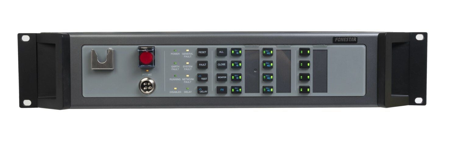 ZS-2000M EN54 Genel Anons ve Sesli Alarm Kontrol Ünitesi