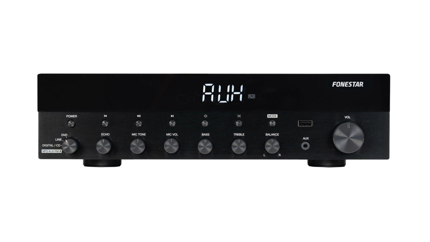 AS-6060 Hi-Fi Stereo Amfi 2x60 Watt 4 Ohm USB/FM/Bluetooth