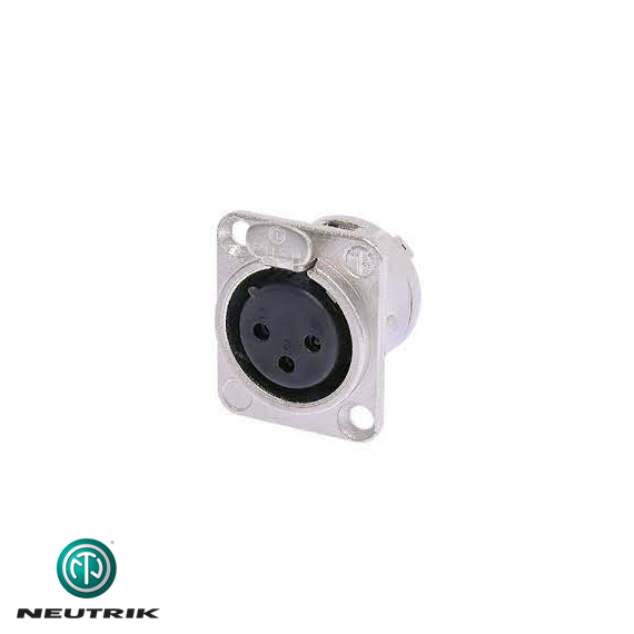 NC3FD L1 Şase Tipi 3 Pin XLR Dişi Konnektör