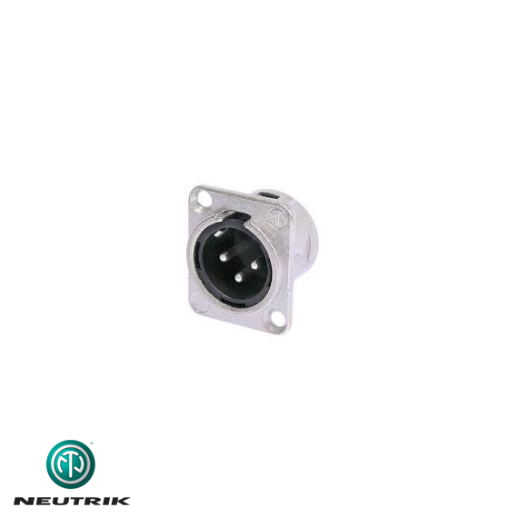 NC3MD L1 Şase Tipi 3 Pin Erkek XLR Konnektör