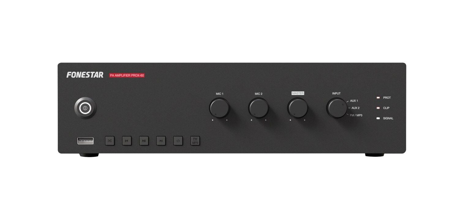 PROX-60 60 Watt Tek Bölge Amfi USB/FM
