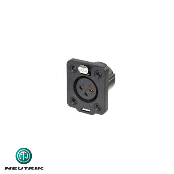 NC3FDX TOP Şase Tipi 3 Pin Dişi XLR Konnektör