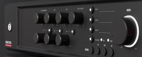 MAX-120Z 120 Watt Çok Bölgeli Amfi (3 Bölge)