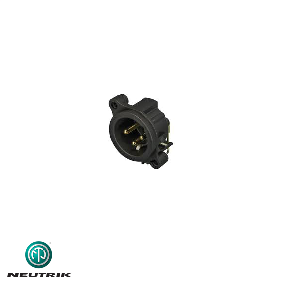 NC3MAH-0 Şase Tipi 3 Pin XLR Erkek Konnektör