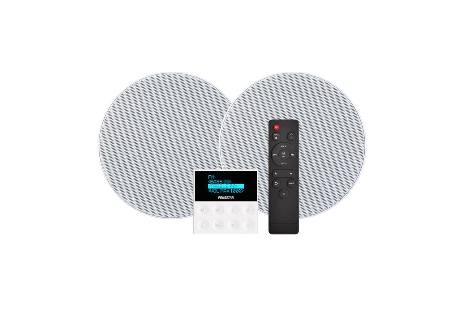 KS-WALL Ses Kiti: 2x15 Watt Amfi + 2x 6 inç Hoparlör
