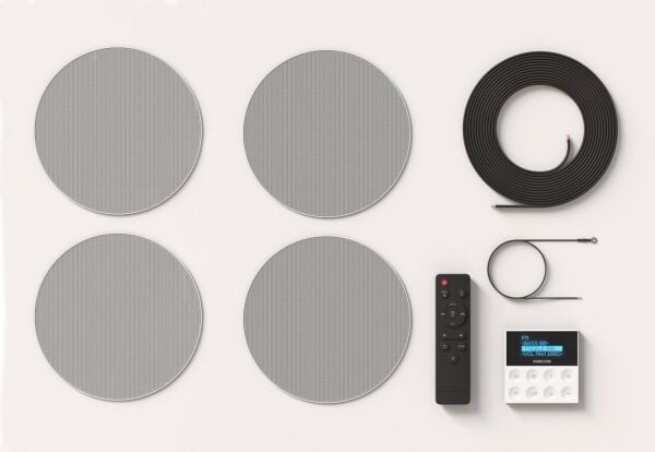 KS-WALL-4 Ses Kiti: 2x15 Watt Amfi + 4x 6 inç Hoparlör