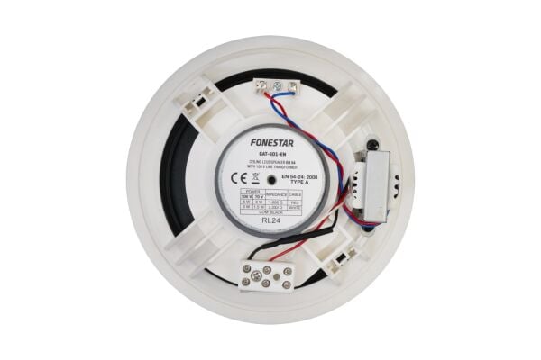 GAT-601-EN 6 inç EN54 Uyumlu Tavan Hoparlörü 6/3 Watt 100V