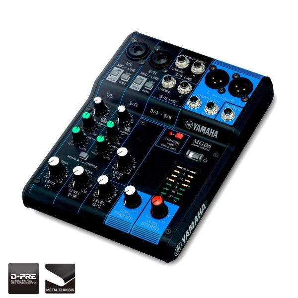 MG06 6 Kanal Analog Mixer
