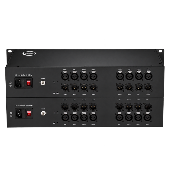 UF-XLR-8BA 8 Kanal Çift Yönlü XLR Fiber Optik Ses Konvertörü Seti