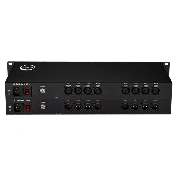 UF-XLR-8A 8 Kanal XLR Fiber Optik Ses Konvertörü Seti