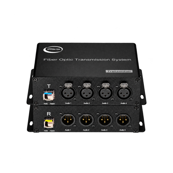 UF-XLR-4A 4 Kanal XLR Fiber Optik Ses Konvertörü Seti