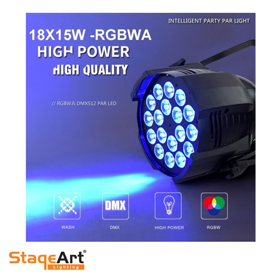PL5 18x15 Watt RGBWA Led Par Işık
