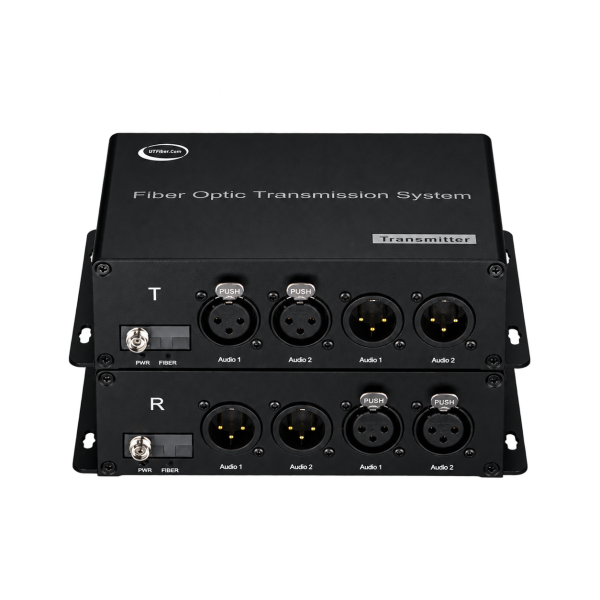 UF-XLR-2BA 2 Kanal Çift Yönlü XLR Fiber Optik Ses Konvertörü Seti