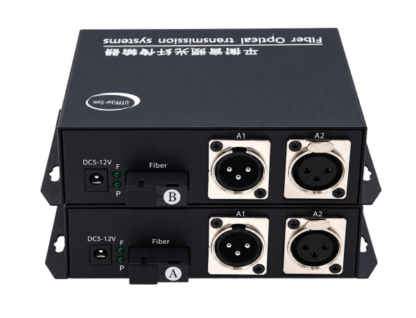 UF-XLR-1BA 1 Kanal Çift Yönlü XLR Fiber Optik Ses Konvertörü Seti