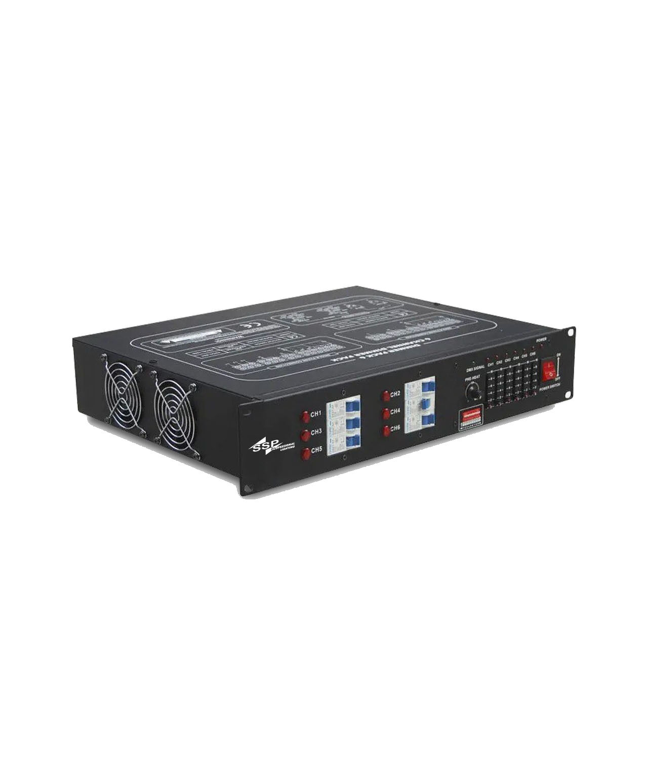 DIM6 6 Kanal 2kW DMX Dimmer (10A/Kanal)