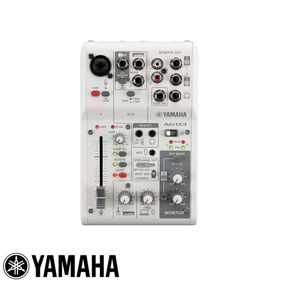 AG03MK2 W 3 Kanal Analog Canlı Yayın Mixeri