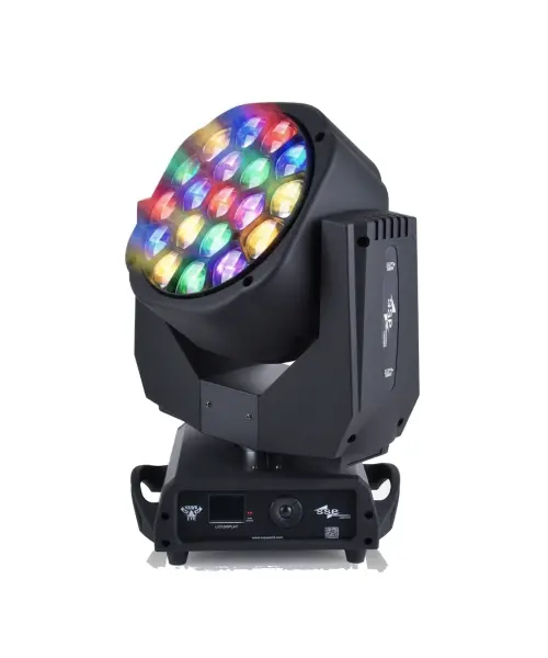 HAWK EYE 19x15 Watt RGBW LED Moving Head Zoom Wash