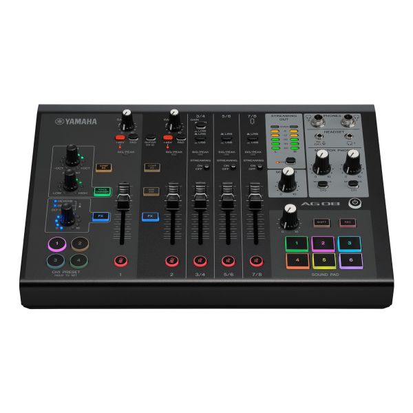 AG08 B 8 Kanal Canlı Yayın Mixeri