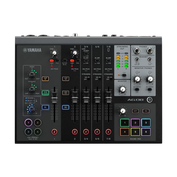 AG08 B 8 Kanal Canlı Yayın Mixeri