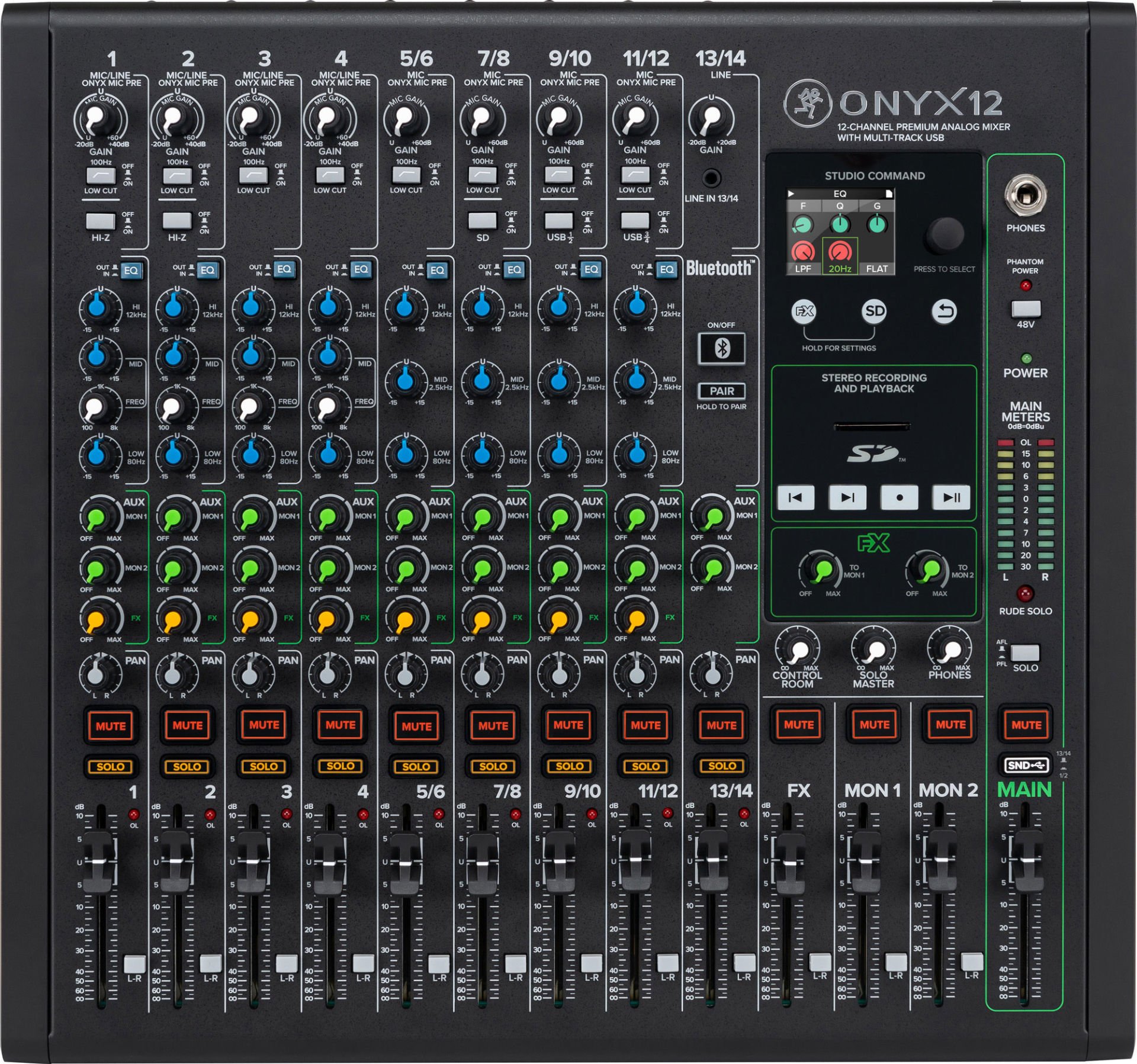 ONYX12 12 Kanal Anolog Mixer
