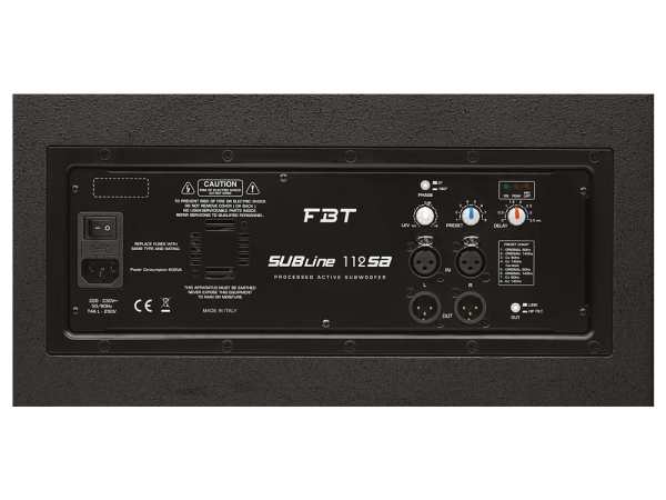 SUBLINE 112SA 1x12'' 700 Watt Aktif Subbass Hoparlör