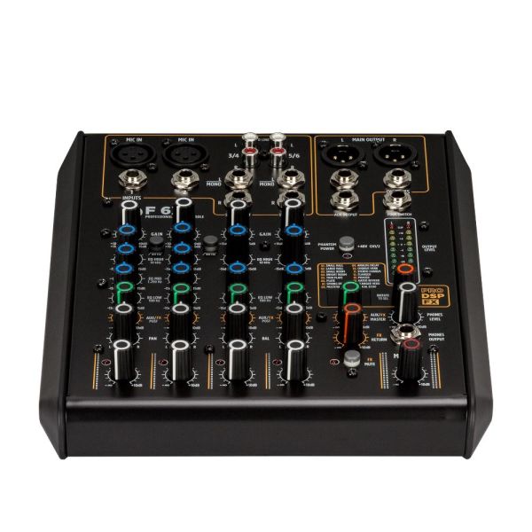 F 6X 6 Kanal Anolog Mixer