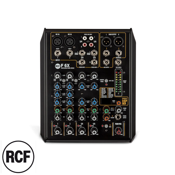 F 6X 6 Kanal Anolog Mixer