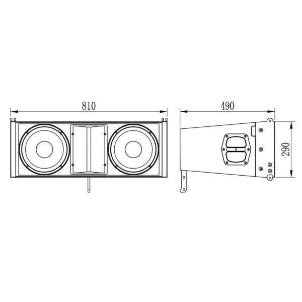 V10A 2x10'' 1150 Watt Aktif Line Array Hoparlör