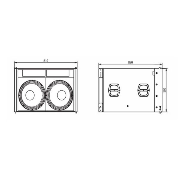 V10SA 1x18'' 1500 Watt Aktif Subbass Hoparlör
