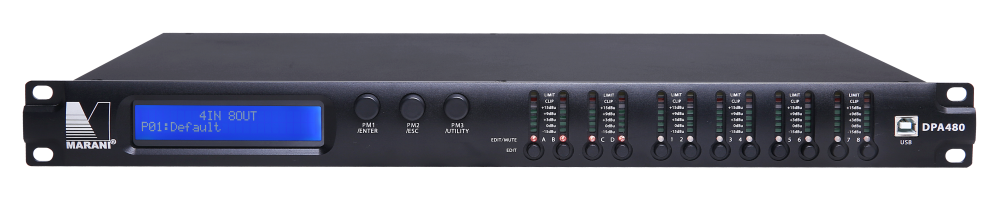 DPA480 4 in 8 out Speaker Management System