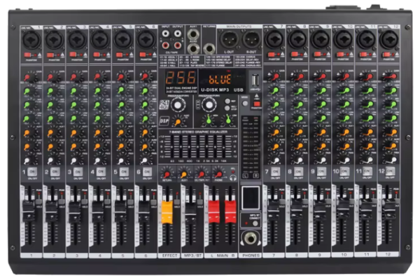 MC-12 12 Mono Mik.Giriş Analog Mikser