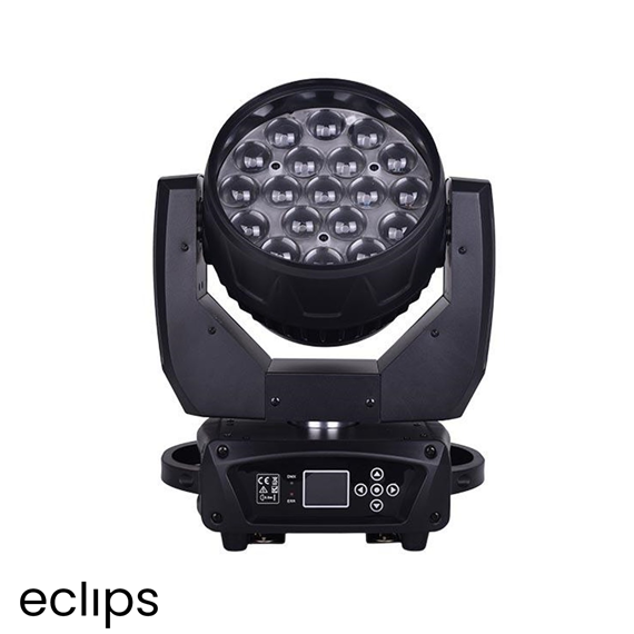 Zoom 1915 19x15 Watt RGBW Boyama Robot