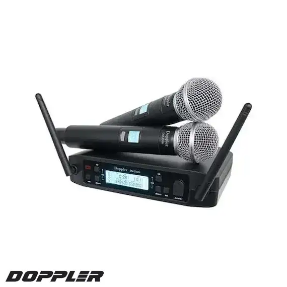 DM-232H UHF Çift El Telsiz Mikrofon